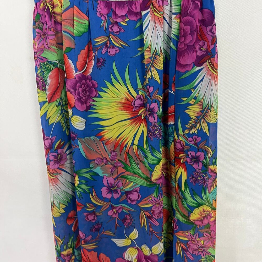 Forever 21 Floral Maxi Dress Womens Small Fairy Cottagecore Boho Beachy Empire - Picture 5 of 12